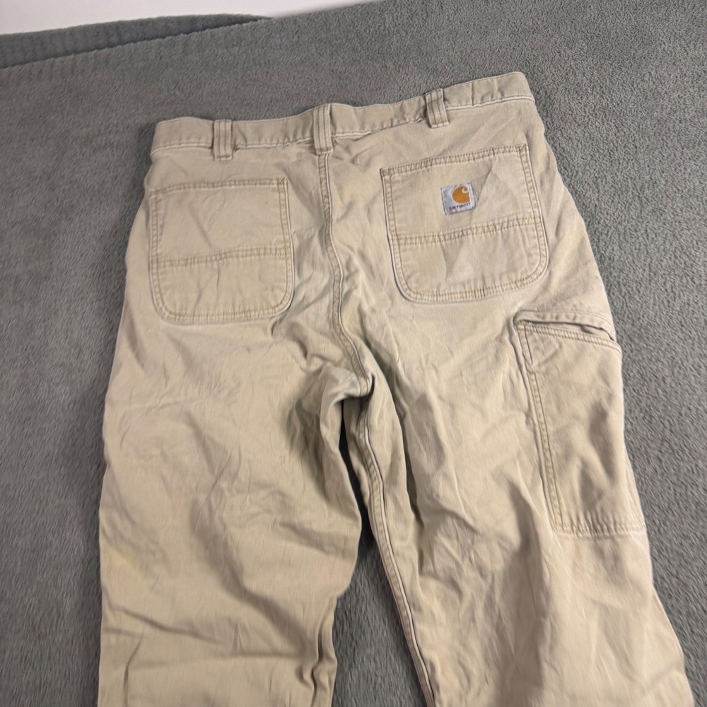 Carhartt Mens Relaxed Fit Carpenter Pants Tan Khaki Canvas 102291 36x34